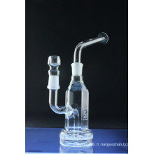 Tuyau d&#39;eau fumante en verre Hookah Stemless Bubbler Hookah (ES-GB-557)